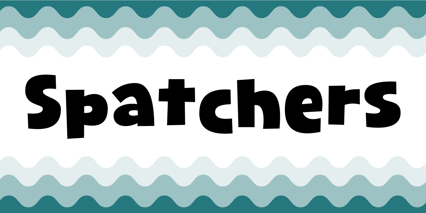 Пример шрифта Spatchers